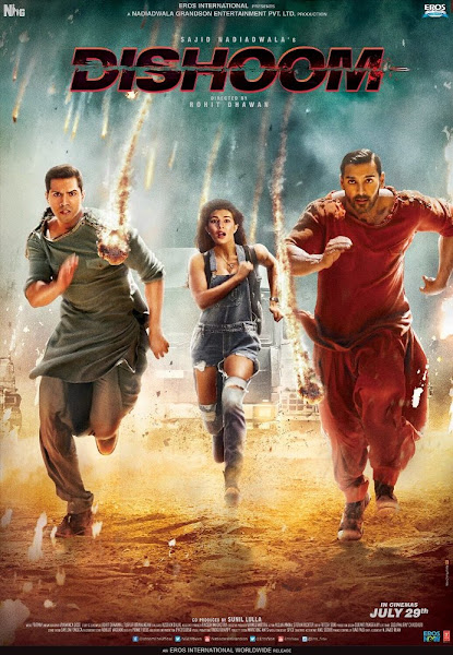 Poster of Dishoom 2016 720p Hindi HDRip Full Movie Download