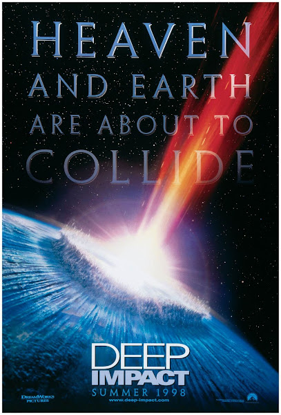 Poster of Deep Impact 1998 Dual Audio 720p Hindi(Org) BluRay AC3 ESubs Download