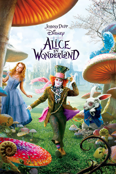 Poster of Alice In Wonderland 2010 English 720p BRRip Full Movie Download