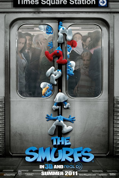Poster of The Smurfs 2011 720p Hindi BRRip Dual Audio Full Movie Download