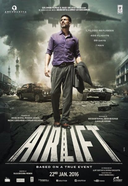 Poster of Airlift 2016 720p Hindi BRRip Full Movie Download