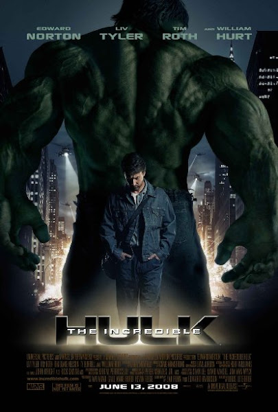 Poster of The Incredible Hulk 2008 Hindi 720p BRRip Dual Audio Full Movie Download