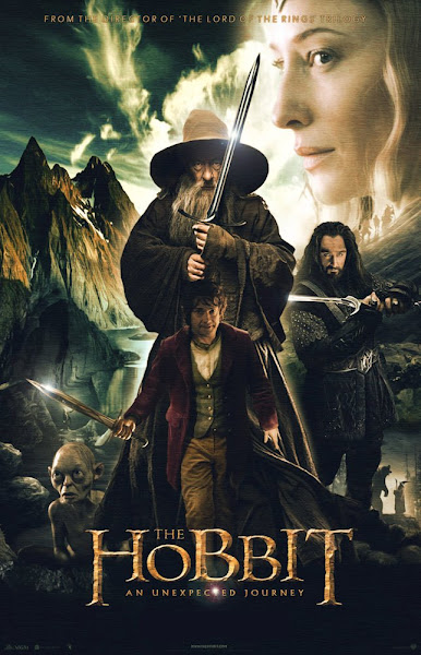 Poster of The Hobbit An Unexpected Journey 2012 720p Hindi BRRip Dual Audio