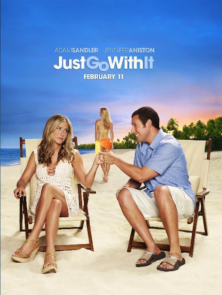 Poster of Just Go With It 2011 Hindi 720p BRRip Dual Audio Full Movie Download