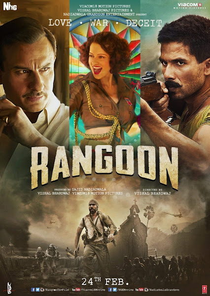 Poster of Rangoon 2017 Full Hindi Movie 720p BluRay x264 ESubs Download