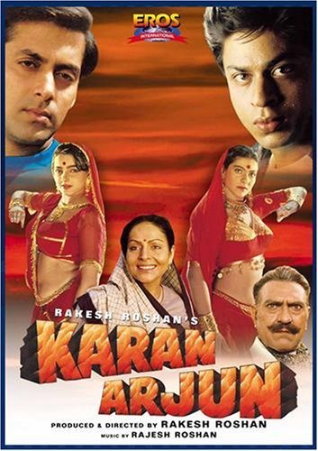 Poster of Karan Arjun 1995 Hindi 720p DVDRip Full Movie Download