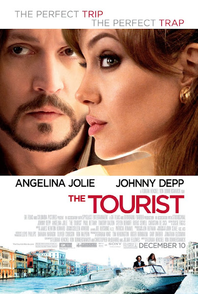 Poster of The Tourist 2010 Hindi 480p BRRip Dual Audio 300MB Download