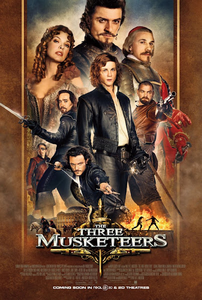 Poster of The Three Musketeers 2011 720p Hindi BRRip Dual Audio Full Movie