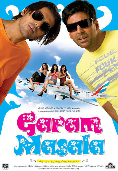 Poster of Garam Masala 2005 Full Hindi Movie 720p HDRip x264 Download