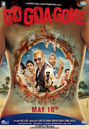 Poster of Go Goa Gone 2013 Hindi 720p HDRip Full Movie Download