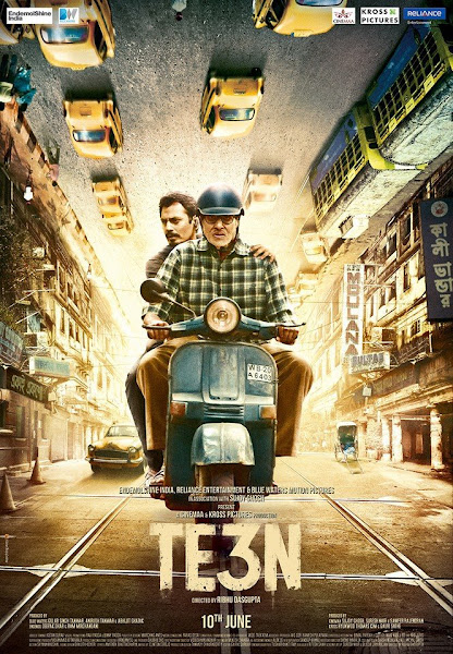 Poster of TE3N 2016 720p Hindi DVDRip Full Movie Download