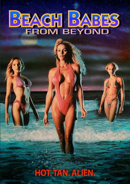 Poster of (18+) Beach Babes From Beyond 1993 UnRated Hindi DVDRip Dual Audio