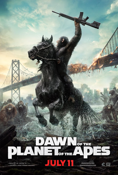 Poster of Dawn of the Planet of the Apes 2014 Dual Audio 720p BluRay ESubs Download