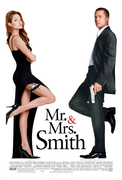 Poster of Mr. And Mrs. Smith 2005 720p Hindi BRRip Dual Audio Full Movie Download