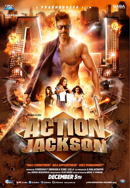 Poster of Action Jackson 2014 Hindi 720p HDRip Full Movie Download
