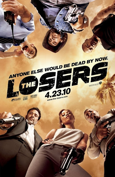 Poster of The Losers 2010 Hindi 720p BRRip Dual Audio Full Movie Download