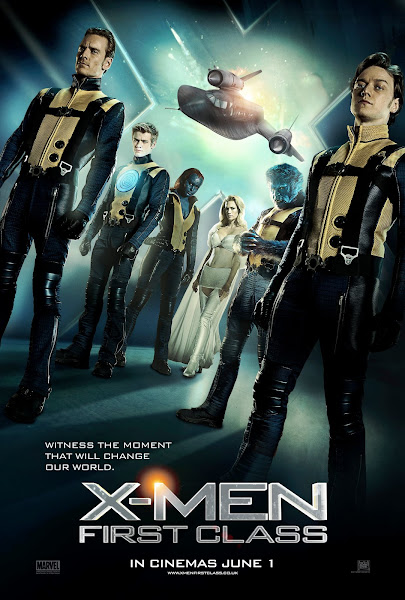 Poster of X-Men 5 First Class 2011 Hindi 720p BRRip Dual Audio Full Movie Download