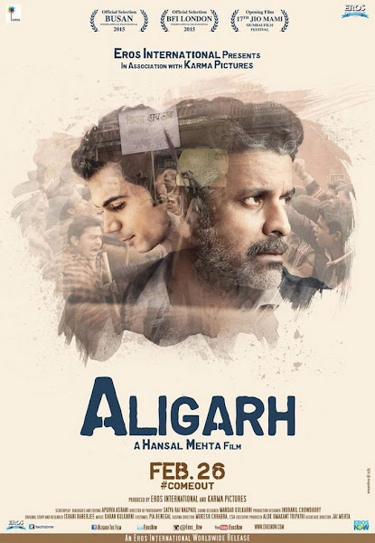 Poster of Aligarh 2015 720p Hindi DVDRip Full Movie Download