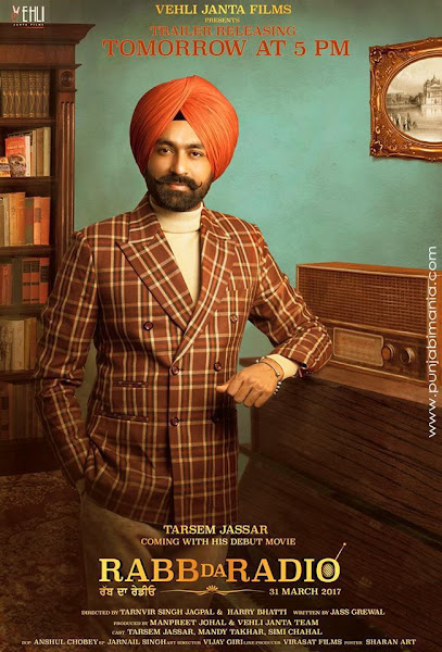 Poster of Rabb Da Radio 2017 Punjabi 720p HDRip x264 Full Movie Download