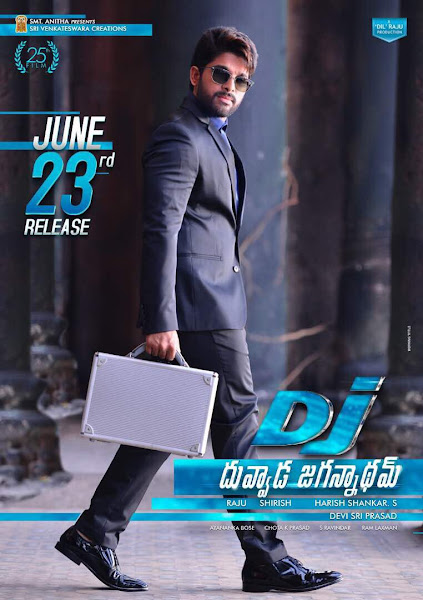 Poster of DJ Duvvada Jagannadham 2017 Hindi Dubbed 720p HDTVRip Full Movie Download