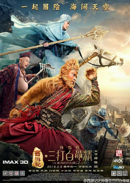 Poster of The Monkey King 2 ( 2016) 720p Hindi BRRip Dual Audio Full Movie