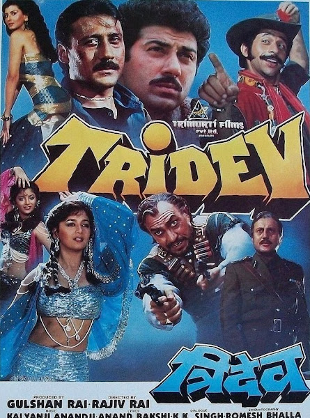 Poster of Tridev 1989 Full Movie [Hindi-DD5.1] 720p DVDRip ESubs Download