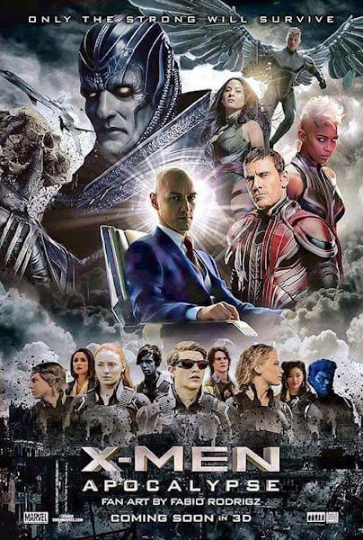 Poster of X Men Apocalypse 2016 720p Hindi HDTC Dual Audio Full Movie Download