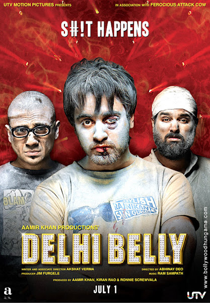 Poster of Delhi Belly 2011 720p Hindi DVDRip Full Movie Download