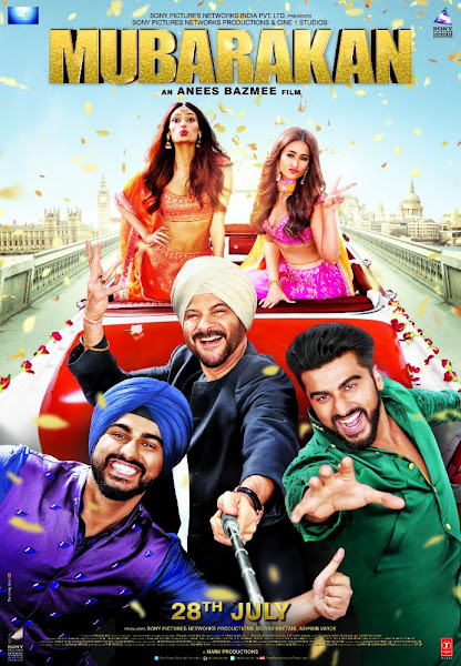 Poster of Mubarakan 2017 Full Movie [Hindi-DD5.1] 720p BluRay ESubs Download