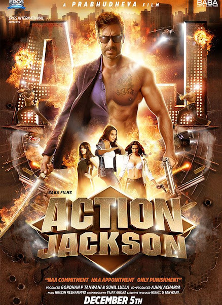 Poster of Action Jackson 2014 DVDRip Hindi