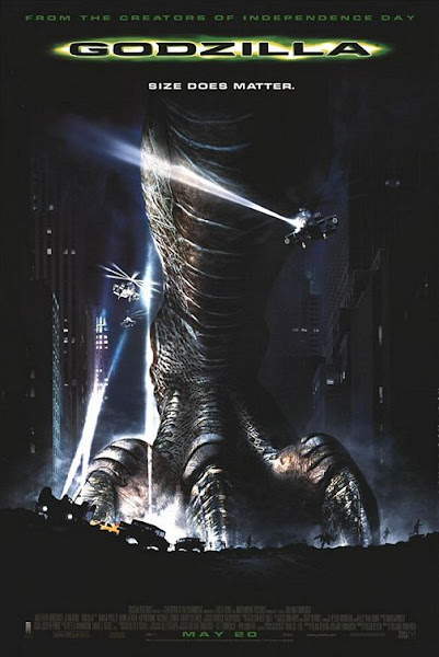 Poster of Godzilla 1998 720p Hindi BRRip Dual Audio Full movie Download