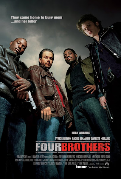 Poster of Four Brothers 2005 720p Hindi BRRip Dual Audio Full Movie Download