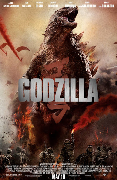 Poster of Godzilla 2014 720p Hindi BRRip Dual Audio Full Movie Download