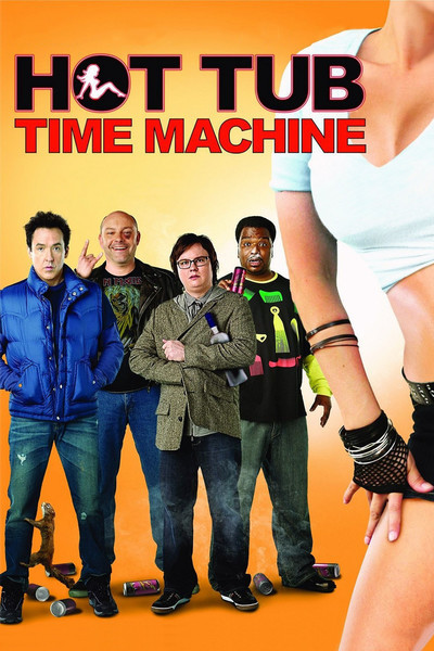 Poster of (18+) Hot Tub Time Machine 2010 UnRated 720p Hindi BRRip Dual Audio